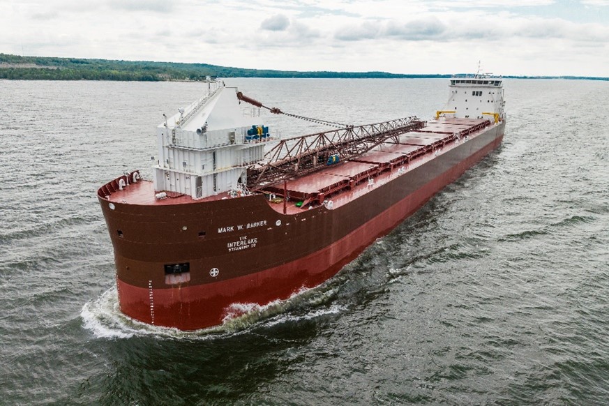 Great Lakes Bulk Carrier - Mark W Barker (Courtesy of Interlake Steamship Company)